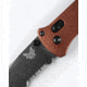 Benchmade Bailout Folding Knife, 3.38in, Serrated, CPM MagnaCut Stainless Steel, Tanto, 6061-T6 Aluminum, Burnt Copper, 537SBK-07