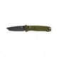 Benchmade Bailout Folding Knife, 3.38in, CPM-M4, Non-Serrated Tanto Blade, 6061-T6 Aluminum, Woodland Green Handle, 537GY-1