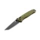 Benchmade Bailout Folding Knife, 3.38in, CPM-M4, Non-Serrated Tanto Blade, 6061-T6 Aluminum, Woodland Green Handle, 537GY-1
