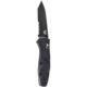 Benchmade Barrage Osborne Assisted Opening Folding Knife, 3.6 in, 154CM, BK Coated Combo Edge Tanto, Valox, Black, 583SBK