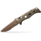 Benchmade Auto Adamas Automatic Folding Knife, 3.8in, MagnaCut Stainless Steel, Drop-Point Serrated Blade, G10, Flat Dark Earth Handle, 2750SFE-04