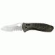 Benchmade Bone Collector AXIS Folding Knife, Combo Edge, Green+Black Handle 15020S-1