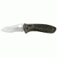 Benchmade Bone Collector AXIS Folding Knife, Combo Edge, Green+Black Handle 15020S-1