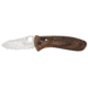 Benchmade Bone Collector AXIS Folding Knife, Plain Edge, Walnut Handle 15020-2