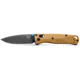 Benchmade Bugout Axis Folding Knife, 3.24 in, M390 Stainless Steel, Drop Point Blade, 6061-T6 Aluminum, Burnt Handle, 535BK-07
