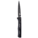Benchmade Fact Axis Folding Knife, Plain Edge Coated Spear Point Blade, 3.95in, Black Anodized Billet Aluminum Handle, 417BK