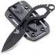 Benchmade Follow Up Fixed Blade Knife, Plain Edge Coated Drop Point Blade, 2.6in, Skeletonized Stainless Steel Handle, 101BK