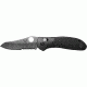 Benchmade Griptilian Folding Knife, Combo Edge, Satin Blade, Black Handle 550SHG