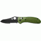Benchmade Griptilian Folding Knife, Plain Edge, BK Blade, Olive Drab Handle 550BKHGOD