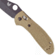 Benchmade Griptilian Folding Knife, Plain Edge, BK Blade, Sand Handle 550BKHGSN