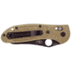Benchmade Griptilian Folding Knife, Plain Edge, BK Blade, Sand Handle 550BKHGSN