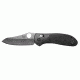 Benchmade Griptilian Folding Knife, Plain Edge, Satin Blade, Black Handle 550HG
