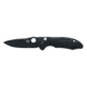 Heckler &amp; Koch 14410/14411 Soldat Push Button Knife w/ Plain Edge BK Drop Point Blade &amp; Black Handle 14411BK