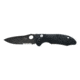 Heckler &amp; Koch 14410/14411 Soldat Push Button Knife w/ Combo Edge BK Drop Point Blade &amp; Black Handle 14411SBK