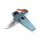 Benchmade Water Intersect Fixed Blade Knife, 2.68 in, CPM MagnaCut Stainless Steel, Drop Point, Santoprene, Depth Blue, 18050