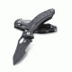 Benchmade Loco AXIS ComboEdge Folding Knife with Black Coated Blade, Black 808SBK