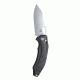 Benchmade Loco AXIS Plain Edge Folding Knife with Satin Silver Blade, Black 808