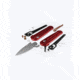 Benchmade Lowden Folding Knife, 2.79in, M390 Stainless Steel, Spear-Point, 6061-T6 Aluminum, Phoenix Red, 491GY-01
