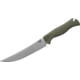 Benchmade Cutlery Meatcrafter Kitchen Knife, 6.09in, CPM-154 Stainless Steel, Trailing Point Blade, Santoprene, Dark Olive Handle, 15500-04