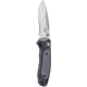 Benchmade Mini Boost Axis Folding Knife, Serrated Edge Satin Drop Point Blade, 3.11in, Grivory Versaflex Handle, 595S