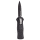 Benchmade Mini-Infidel Out-the-Front Automatic Knife, 3.1 in, D2, Dagger Blade, Plain Edge, BK1 Blade, 6061-T6 Aluminum, Black Handle, 3350BK