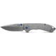 Benchmade Mini Narrows Axis Folding Knife, 2.98 in, CPM-20CV Stainless Steel, Drop Point Blade, 6Al4v Titanium, Gray Handle, 743