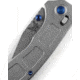 Benchmade Mini Narrows Axis Folding Knife, 2.98 in, CPM-20CV Stainless Steel, Drop Point Blade, 6Al4v Titanium, Gray Handle, 743