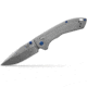 Benchmade Mini Narrows Axis Folding Knife, 2.98 in, CPM-20CV Stainless Steel, Drop Point Blade, 6Al4v Titanium, Gray Handle, 743