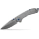 Benchmade Mini Narrows Axis Folding Knife, 2.98 in, CPM-20CV Stainless Steel, Drop Point Blade, 6Al4v Titanium, Gray Handle, 743