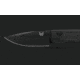 Benchmade Narrows Folding Knife, 3.43in, M390 Stainless Steel, Drop Point Blade, 6Al-4V Titanium, Black Handle, 748BK-01