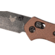 Benchmade Mini Osborne Axis Folding Knife, 2.92 in, CPM MagnaCut Stainless Steel, Reverse Tanto Blade, 6061-T6 Anodized Aluminum, Burnt Copper Handle, 945BK-03