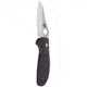 Benchmade Pardue Mini Grip Folding Knife, Axs, Hole, 2.91 in, 154CM, Sheepsfoot, Glass-Filled Nylon, Black, 555-S30V