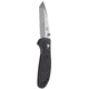 Benchmade 557 Tanto Mini-Griptilian Pardue Knife, Plain Edge Blade &amp; Black Handle 557