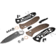 Benchmade Presidio II Axis Automatic Folding Knife, 3.72in, CPM-M4 Super Steel, Drop Point Serrated Blade, 6061-T6 Aluminum, Burnt Bronze Anodized Handle, 5700SGY-1