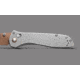 Benchmade Seven Ten Folding Knife, 4in, CPM-S90V Stainless Steel, Recurve Drop Point Blade, 6061-T6 Anodized Aluminum, Gray Aluminum Handle, 710FE-24