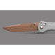 Benchmade Seven Ten Folding Knife, 4in, CPM-S90V Stainless Steel, Recurve Drop Point Blade, 6061-T6 Anodized Aluminum, Gray Aluminum Handle, 710FE-24