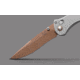 Benchmade Seven Ten Folding Knife, 4in, CPM-S90V Stainless Steel, Recurve Drop Point Blade, 6061-T6 Anodized Aluminum, Gray Aluminum Handle, 710FE-24