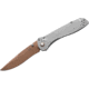 Benchmade Seven Ten Folding Knife, 4in, CPM-S90V Stainless Steel, Recurve Drop Point Blade, 6061-T6 Anodized Aluminum, Gray Aluminum Handle, 710FE-24