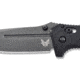DEMO, Benchmade Sibert Adamas Axis Stud Folding Knife, 3.82 in, CPM-CruWear Steel, Drop Point Grey Coated Blade, Contoured G10, Black Handle, 275GY-1-DEMO