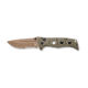 Benchmade Sibert Adamas Axis Stud Folding Knife, 3.82in, CPM-CruWear Steel, Drop Point, Serrated, Flat Earth Coated Blade, Contoured G-10 Handle, Olive Drab, 275SFE-2