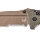 Benchmade Sibert Adamas Axis Stud Folding Knife, 3.82in, CPM-CruWear Steel, Drop Point, Serrated, Flat Earth Coated Blade, Contoured G-10 Handle, Olive Drab, 275SFE-2