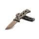 Benchmade Sibert Adamas Axis Stud Folding Knife, 3.82in, CPM-CruWear Steel, Drop Point, Serrated, Flat Earth Coated Blade, Contoured G-10 Handle, Olive Drab, 275SFE-2