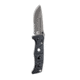 Benchmade Sibert Adamas Axis Stud Folding Knife, 3.82in, CPM-CruWear Steel, Drop Point Serrated Grey Coated Blade, Contoured G10, Black Handle 275SGY-1