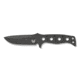 Benchmade Sibert Adamas Chord Fixed Blade Knife, 4.2in CPM-CruWear Steel Drop Point Black Coated Blade, Steel Handle, 375BK-1