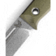 Benchmade Sibert Bushcrafter Fixed Blade Knife, 4.38in, CPM-S30V Premium Stainless Steel, Drop Point, G10, Green, 163-1