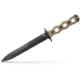 Benchmade SOCP Fixed Blade Knife, 7.1 in, CPM-3V, Double Edge Dagger Blade, G10, Desert Tan, Cobalt Black, with Sheath, 185BK-1