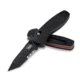 Benchmade 587 Warn Mini-Barrage Knife by Osborne Design Knife w/ Combo Edge BK1 Blade &amp; Black Handle 587SBK-1