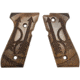 Beretta Big Trident Walnut Pistol Grip Set, 92 Series, Black, E02830