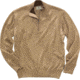 Beretta Men's Pp Tech Wool 1/2 Zip Sweater Beige Small