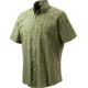 Beretta Mens Drip Dry Short Sleeve Shirt, Green Check, Small LU520075170788S